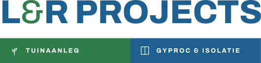 Logo L&R Projects, tuinaanleg en gyproc en isolatie